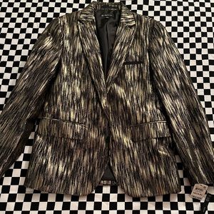 Men’s INC Gold and Black Blazer